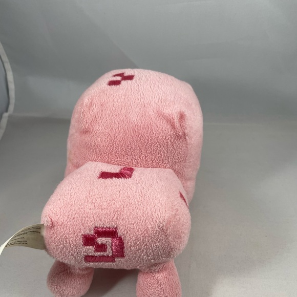 Minecraft Mojang 6” Pig Plush Pink Piglet Small Stuffed Animal Toy 2014 Jazwares - Picture 2 of 7